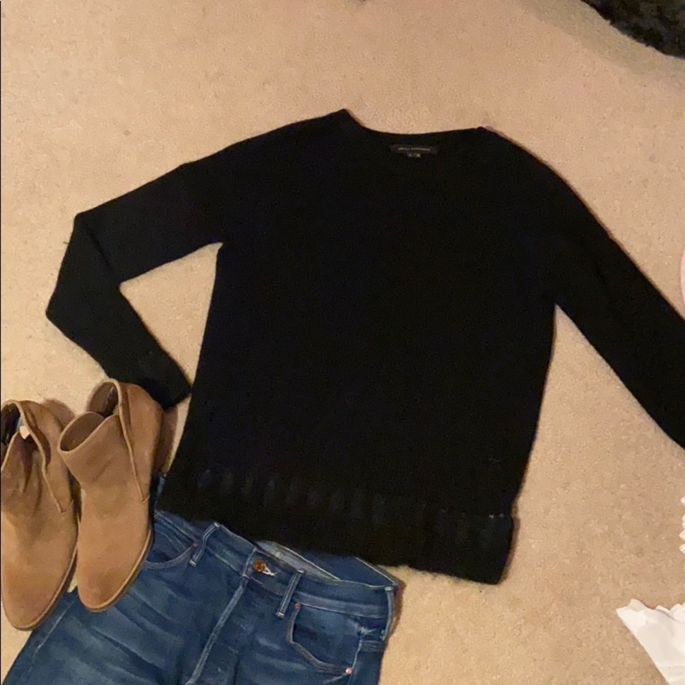 Skull cashmere black sweater WORN ONCE